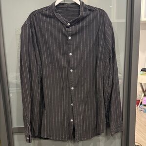 Black Striped Men's Shirt